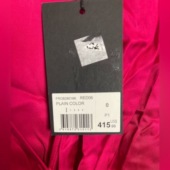 $415 The Kooples LONG RED DRESS WITH BOW NWT - Picture 9 of 11